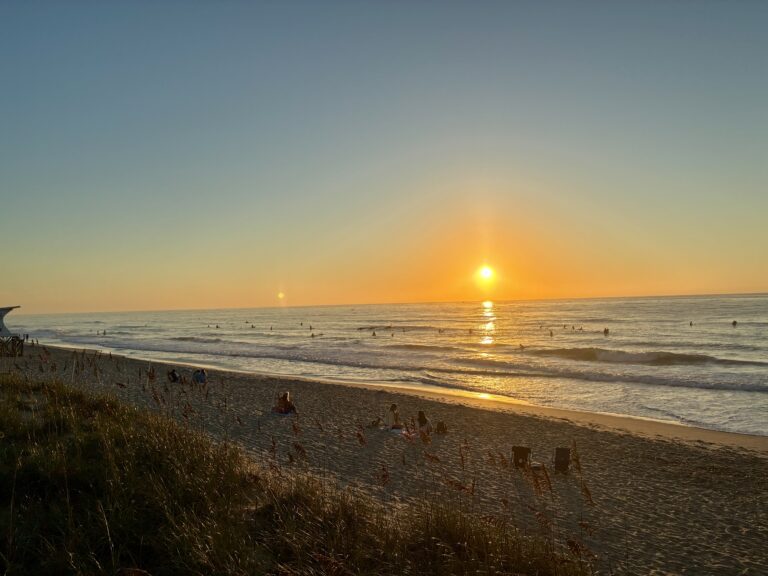 Sunrise surf session at Wrightsville Beach, NC